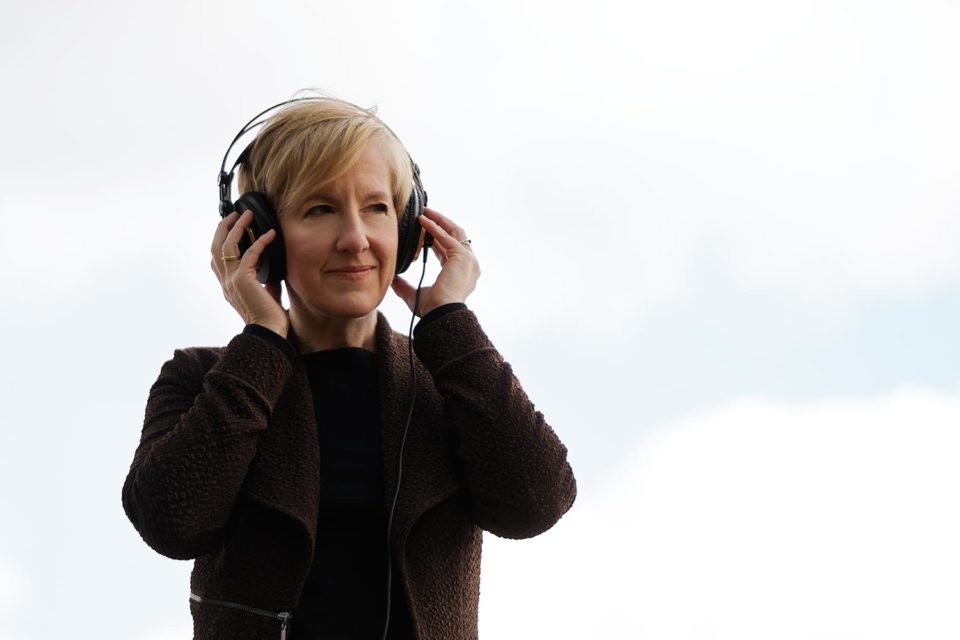 Alexandra Gardner headphone portrait