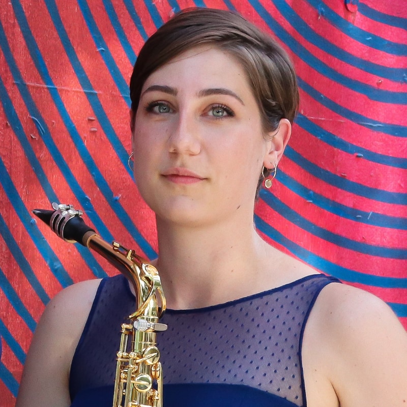 Saxophonist Sarah Hetrick